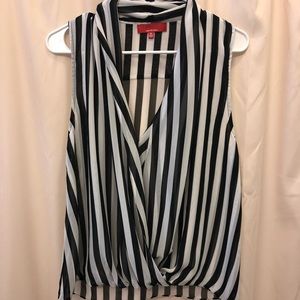 RED Saks Fifth Ave Striped Tank
